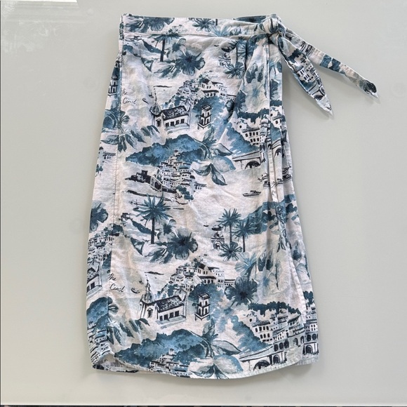 Cynthia Rowley Dresses & Skirts - CYNTHIA ROWLEY Coastal Print Wrap-Style Skirt - Size S